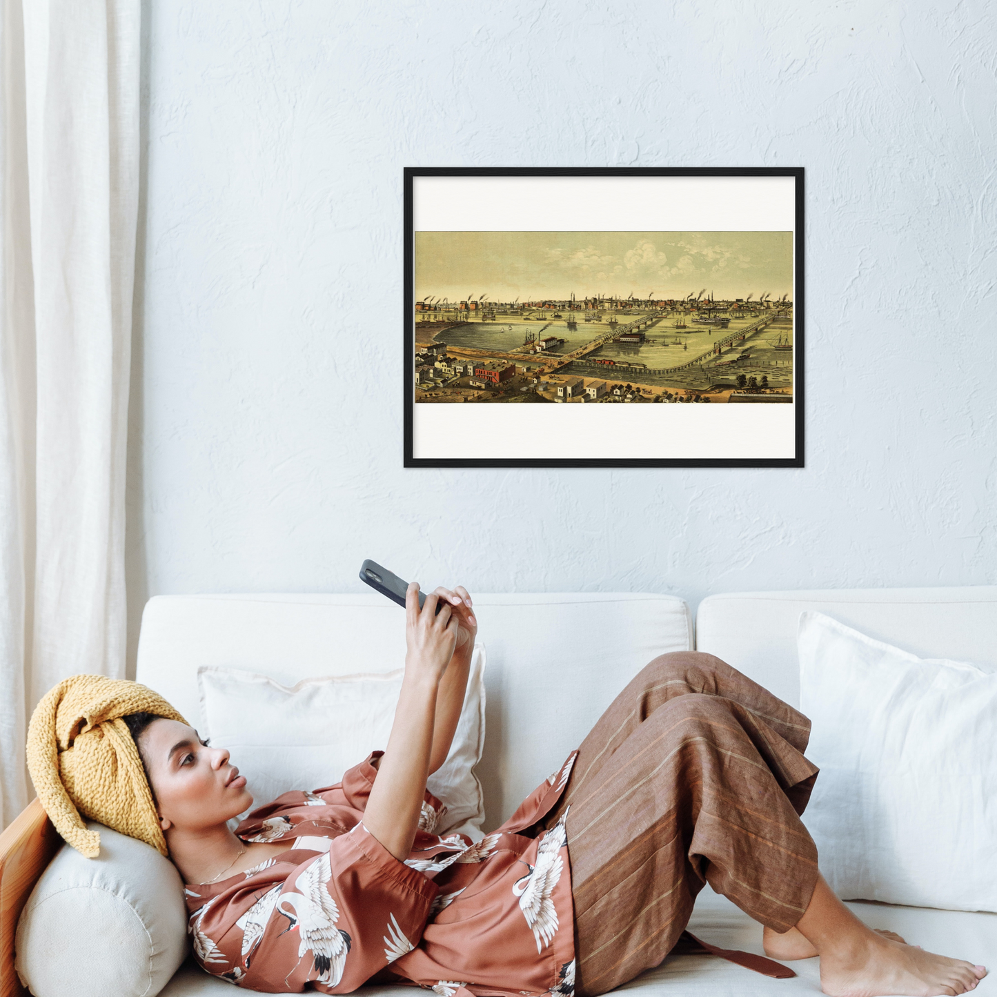 Historical city map  Test product horizontal 3 sizes