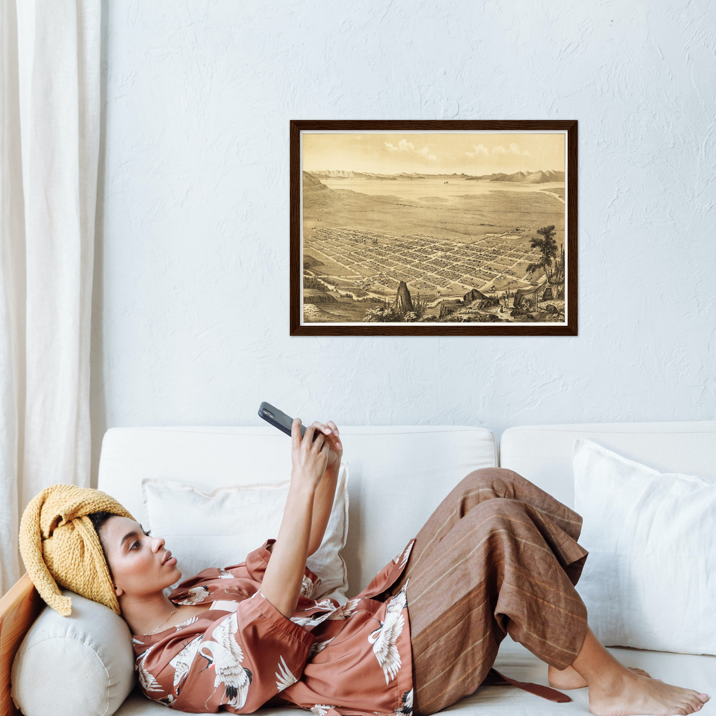 Historical city map  Test product horizontal 3 sizes