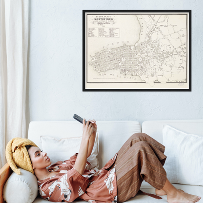 Historical city map  Test product horizontal 3 sizes