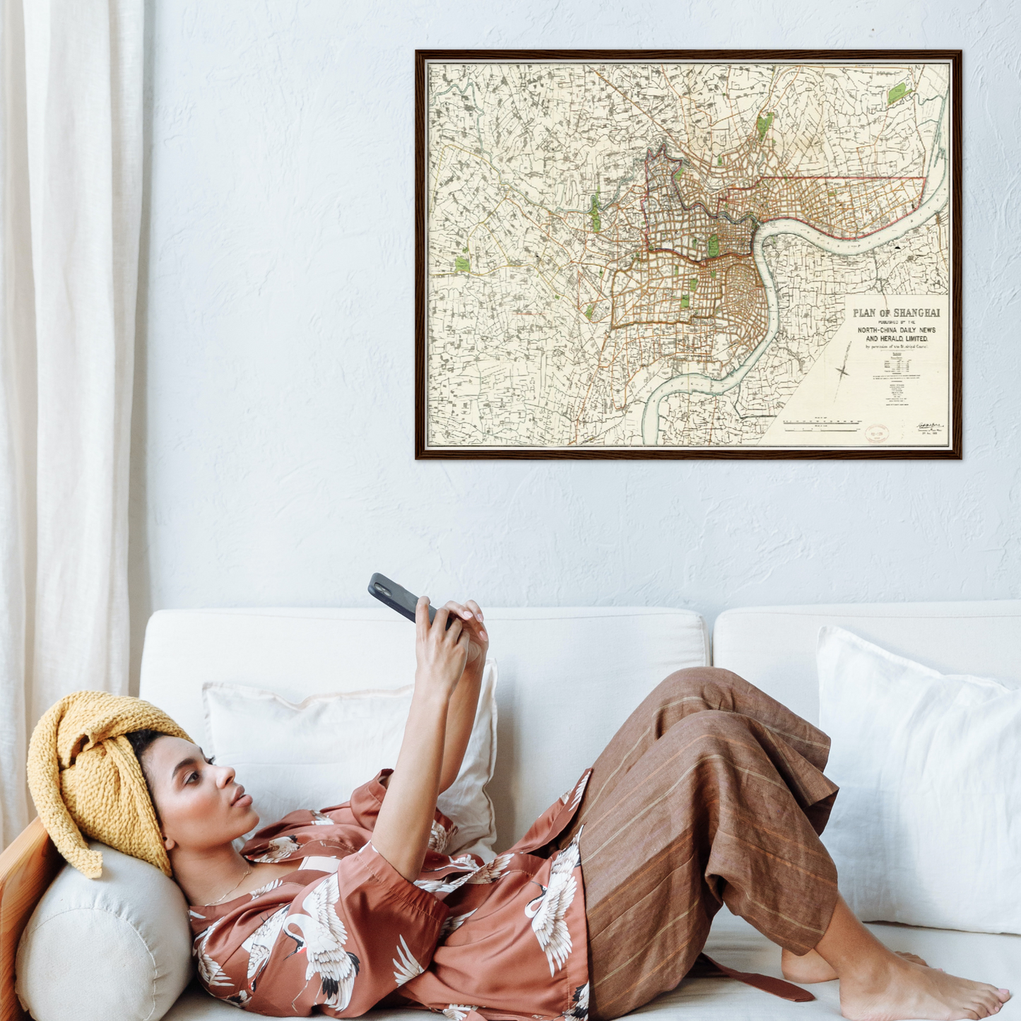 Historical city map  Test product horizontal 3 sizes