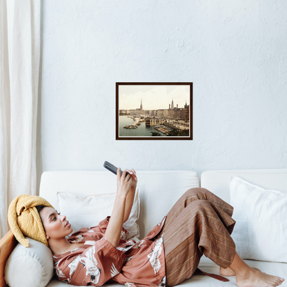 Historische Ansicht Hamburg Jungfernstieg um 1895