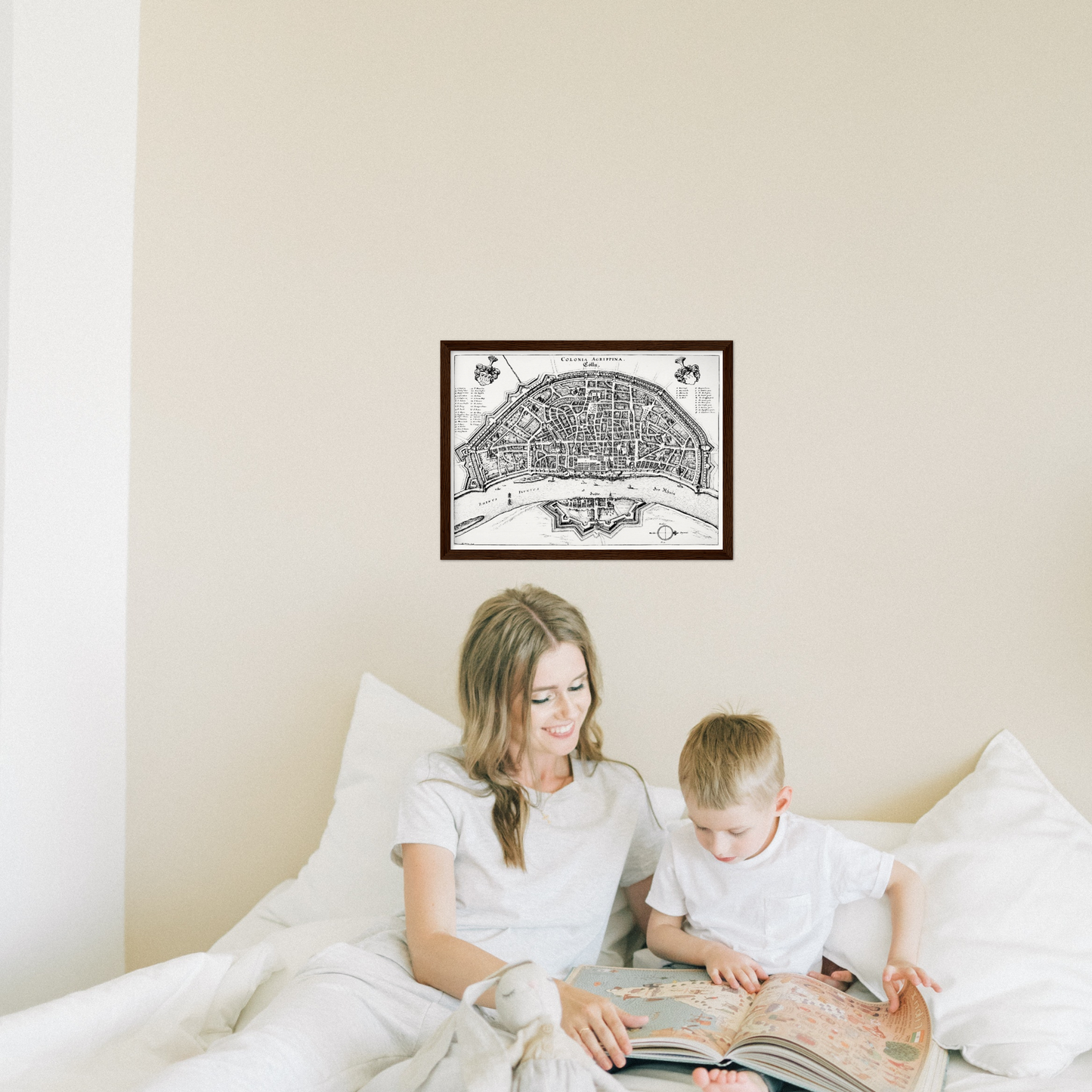 Historical city map  Test product horizontal 3 sizes