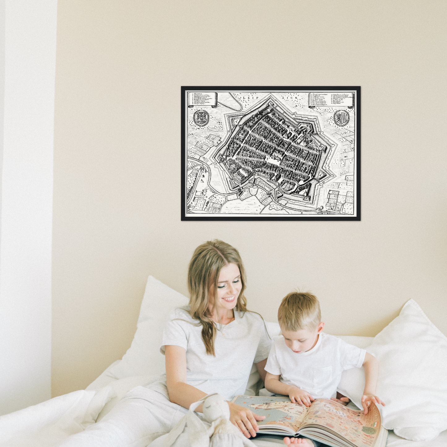 Historical city map  Test product horizontal 3 sizes