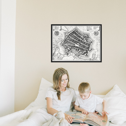 Historical city map  Test product horizontal 3 sizes