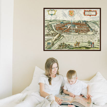 Historical city map  Test product horizontal 3 sizes