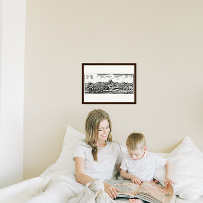 Historical city map  Test product horizontal 3 sizes