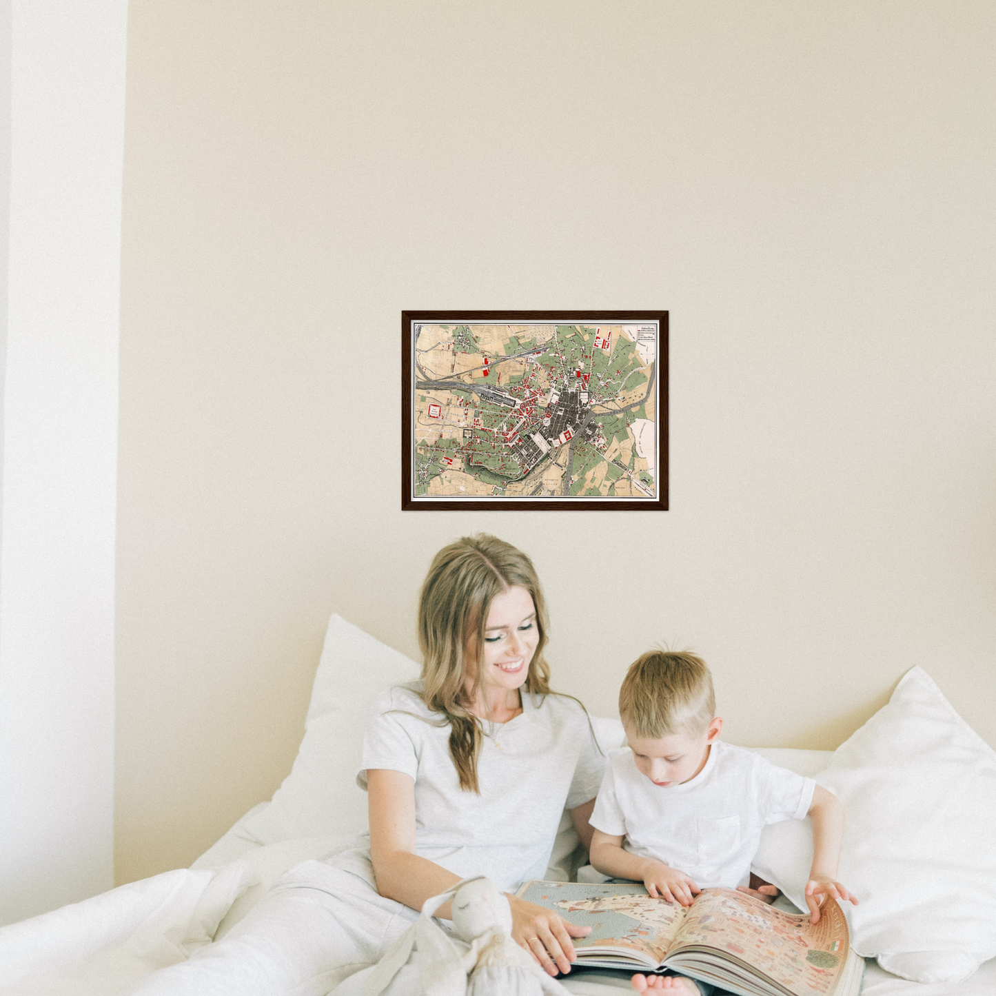 Historical city map  Test product horizontal 3 sizes