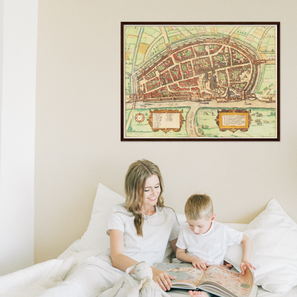 Historical city map  Test product horizontal 3 sizes