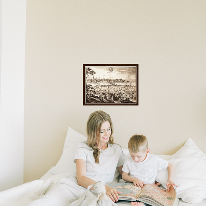 Historical city map  Test product horizontal 3 sizes