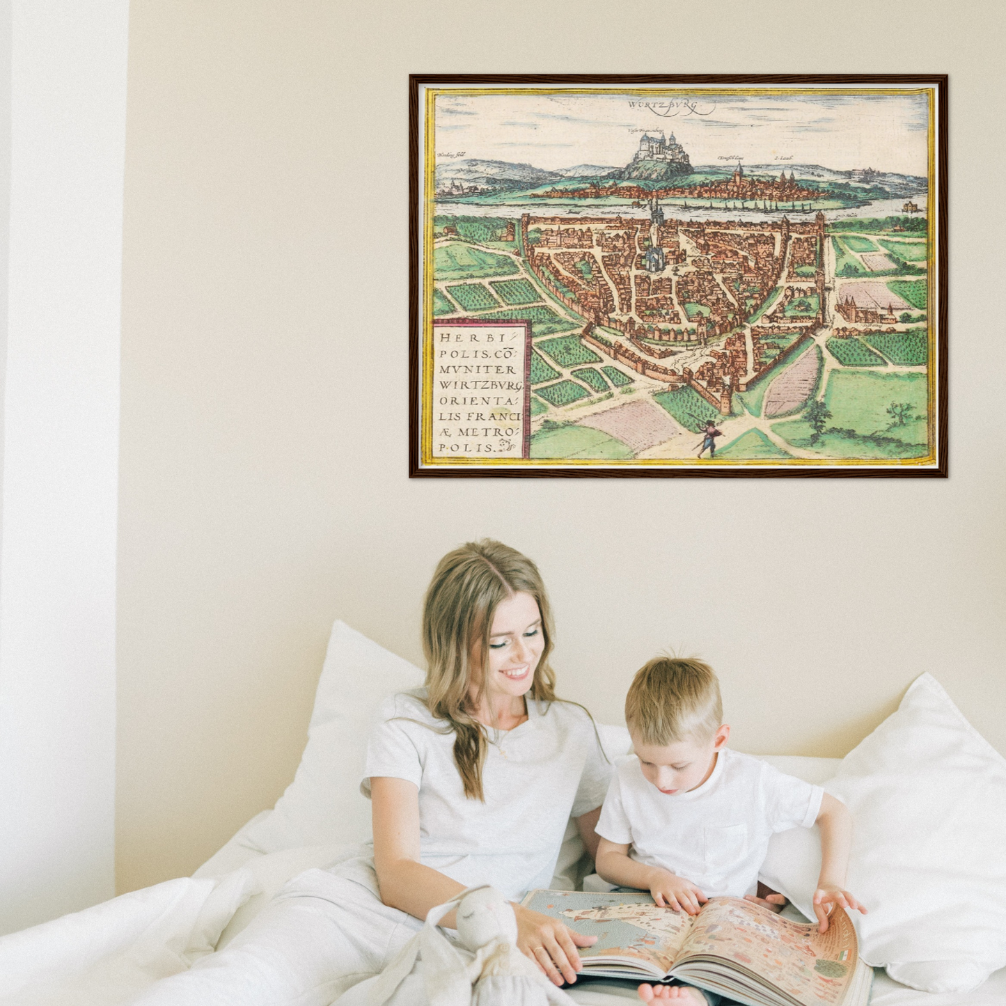 Historical city map  Test product horizontal 3 sizes