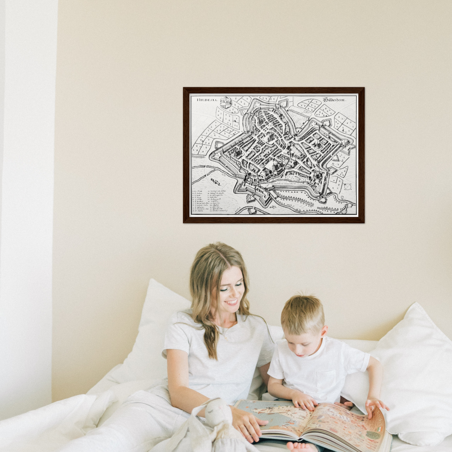 Historical city map  Test product horizontal 3 sizes