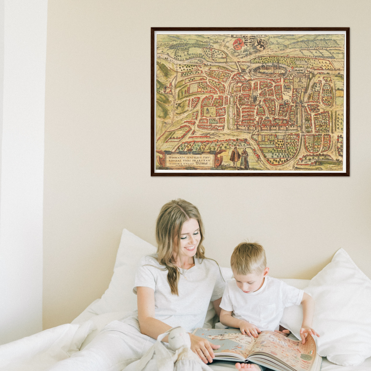 Historical city map  Test product horizontal 3 sizes