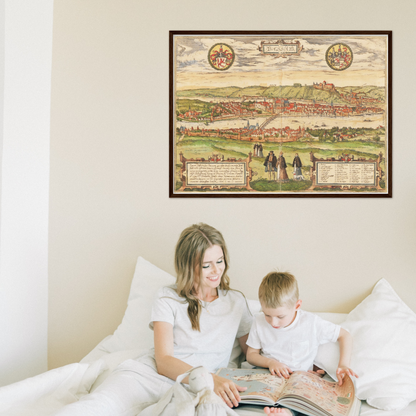 Historical city map  Test product horizontal 3 sizes