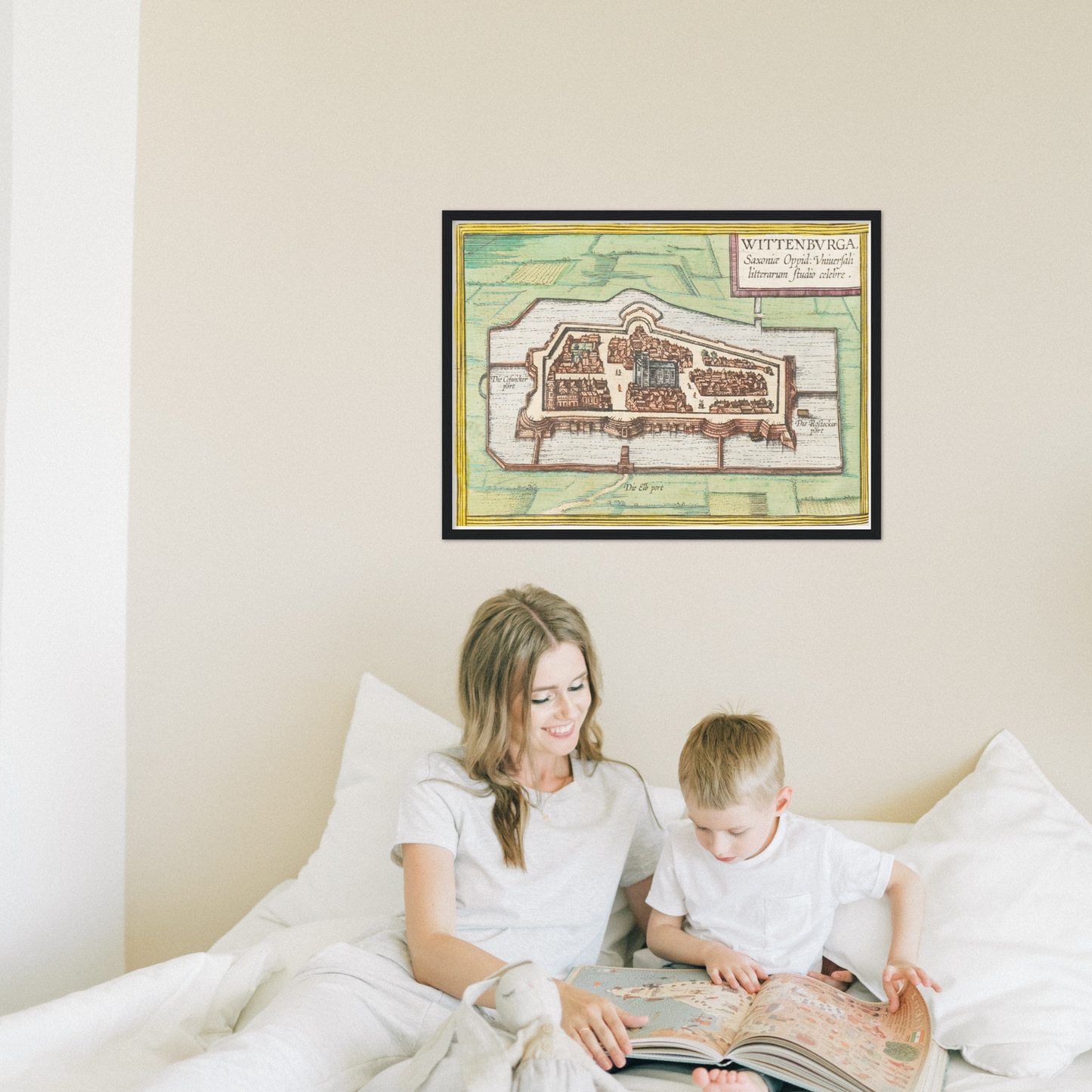 Historical city map  Test product horizontal 3 sizes