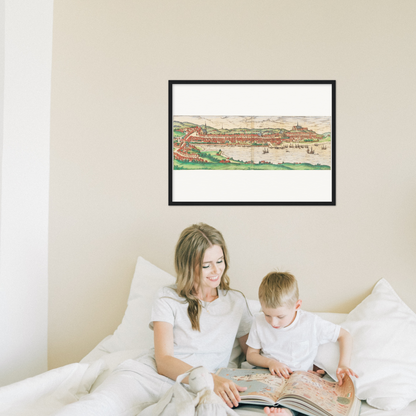 Historische Stadtansicht Flensburg um 1592