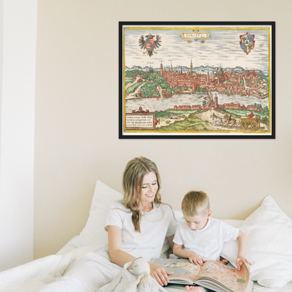 Historical city map  Test product horizontal 3 sizes