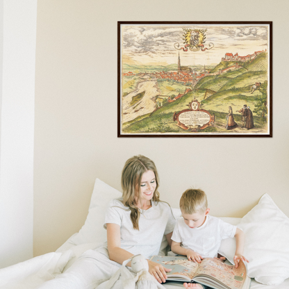 Historical city map  Test product horizontal 3 sizes