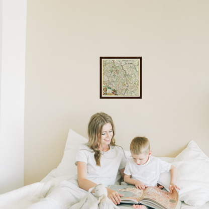 Historical city map  Test product horizontal 3 sizes