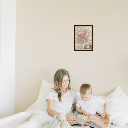 Historical city map  Test product horizontal 3 sizes