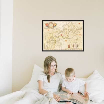 Historical city map  Test product horizontal 3 sizes