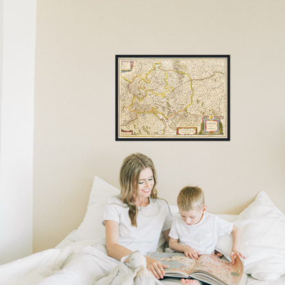 Historical city map  Test product horizontal 3 sizes