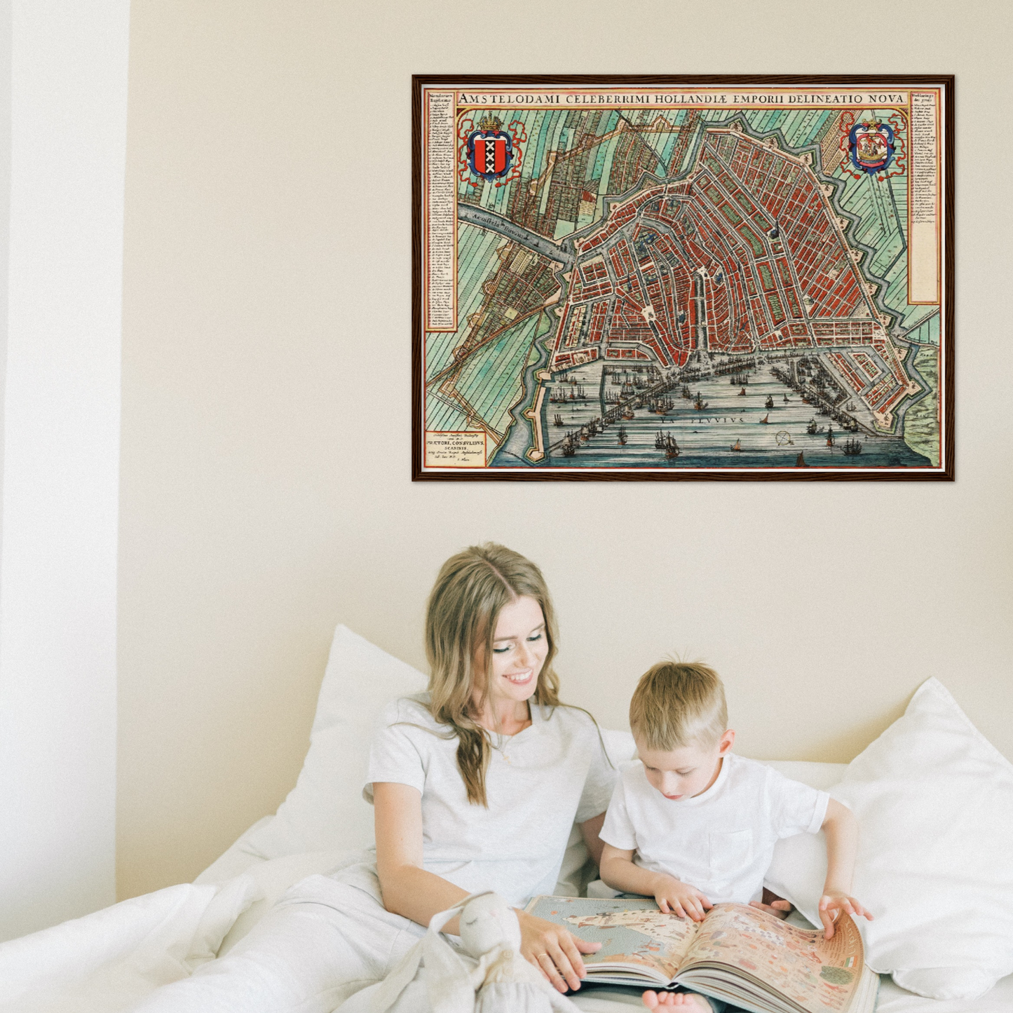 Historischer Stadtplan Amsterdam um 1649