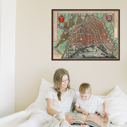 Historischer Stadtplan Amsterdam um 1649