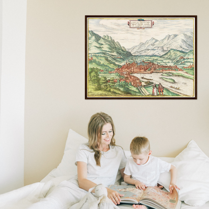 Historical city map  Test product horizontal 3 sizes