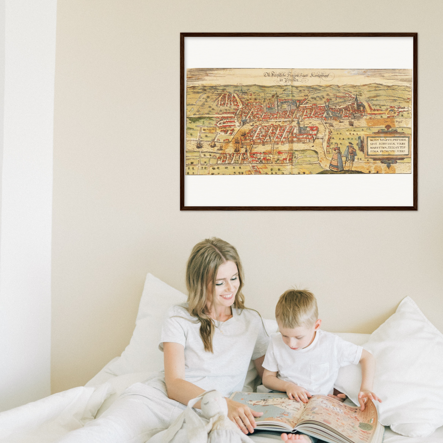 Historical city map  Test product horizontal 3 sizes