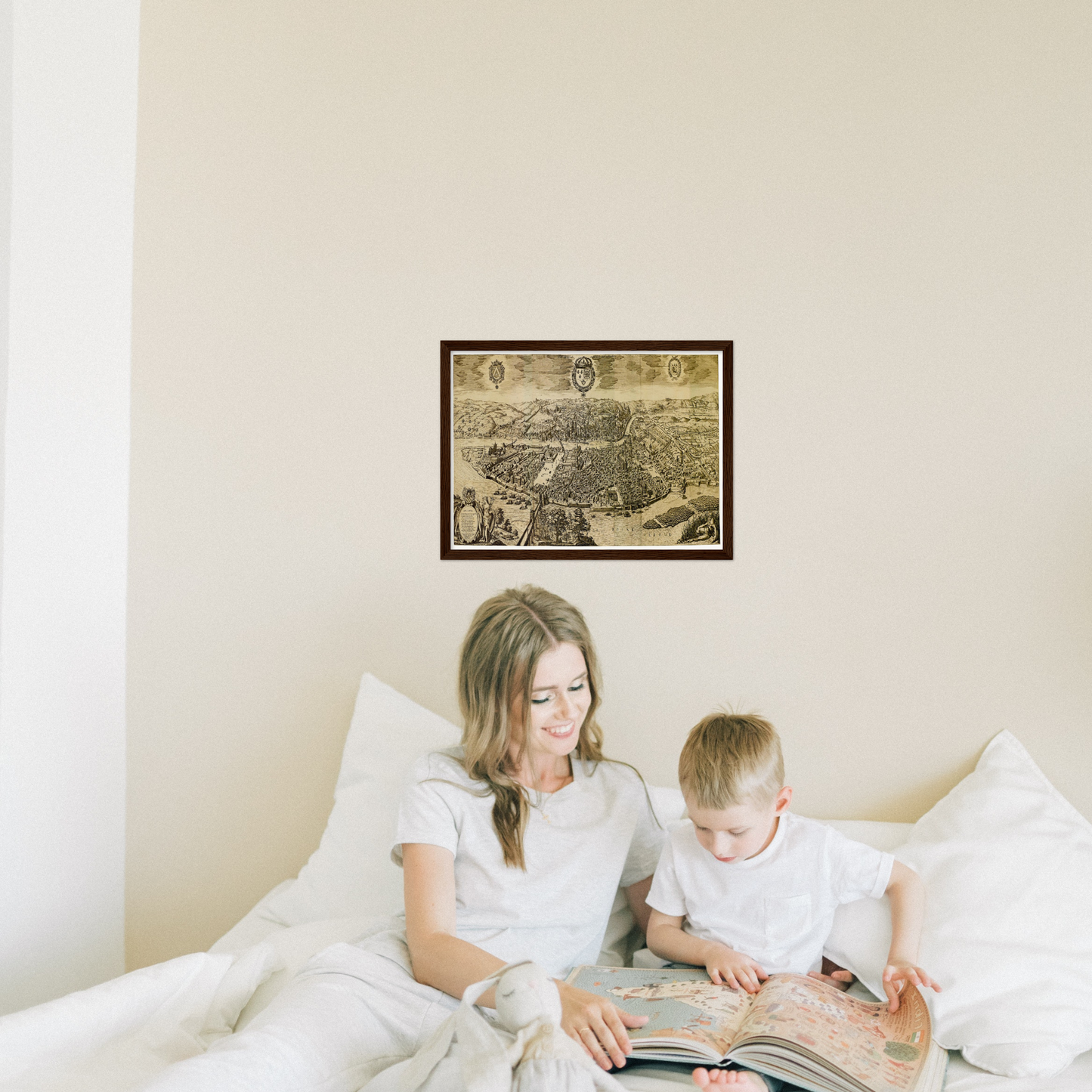 Historical city map  Test product horizontal 3 sizes