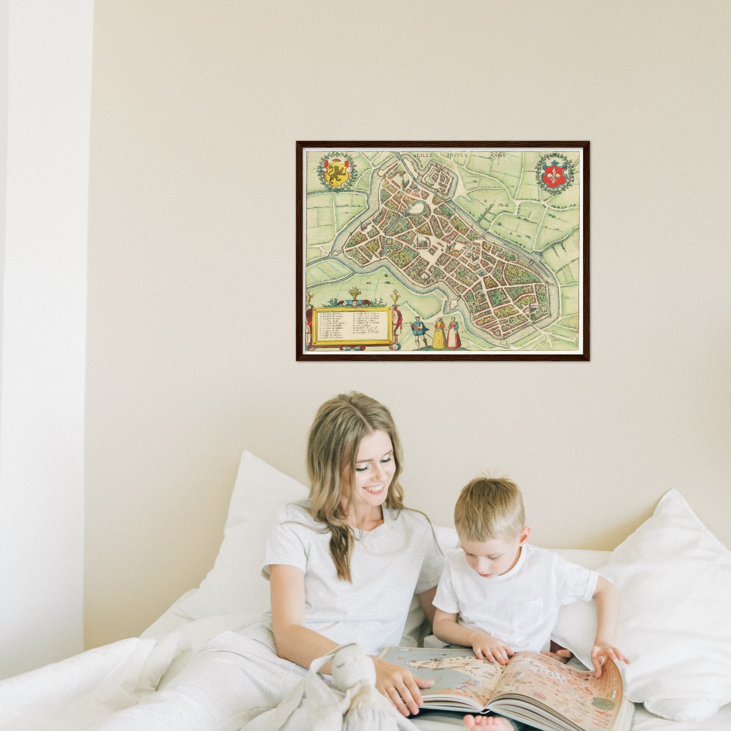 Historical city map  Test product horizontal 3 sizes