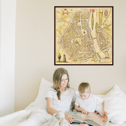 Historical city map  Test product horizontal 3 sizes