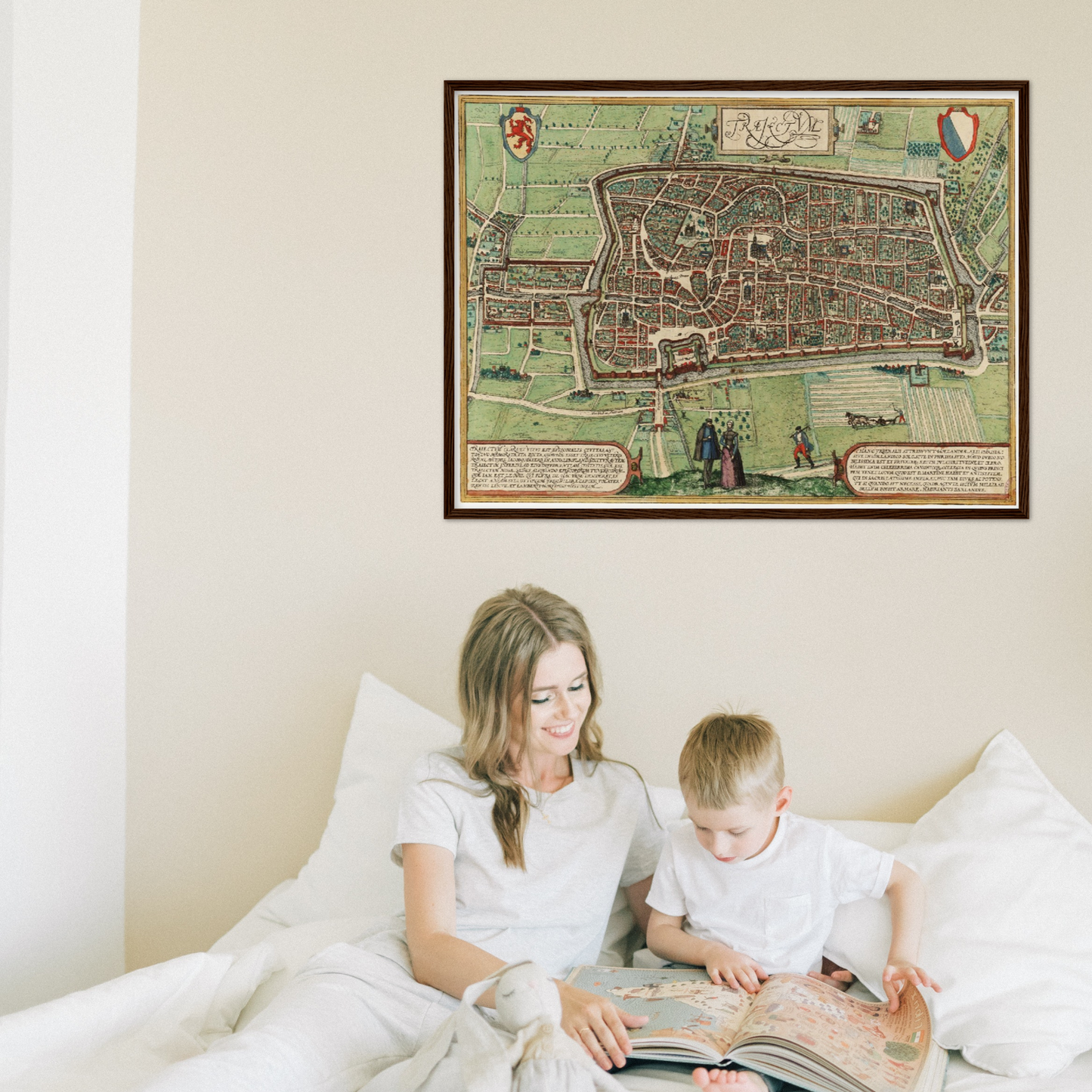 Historical city map  Test product horizontal 3 sizes