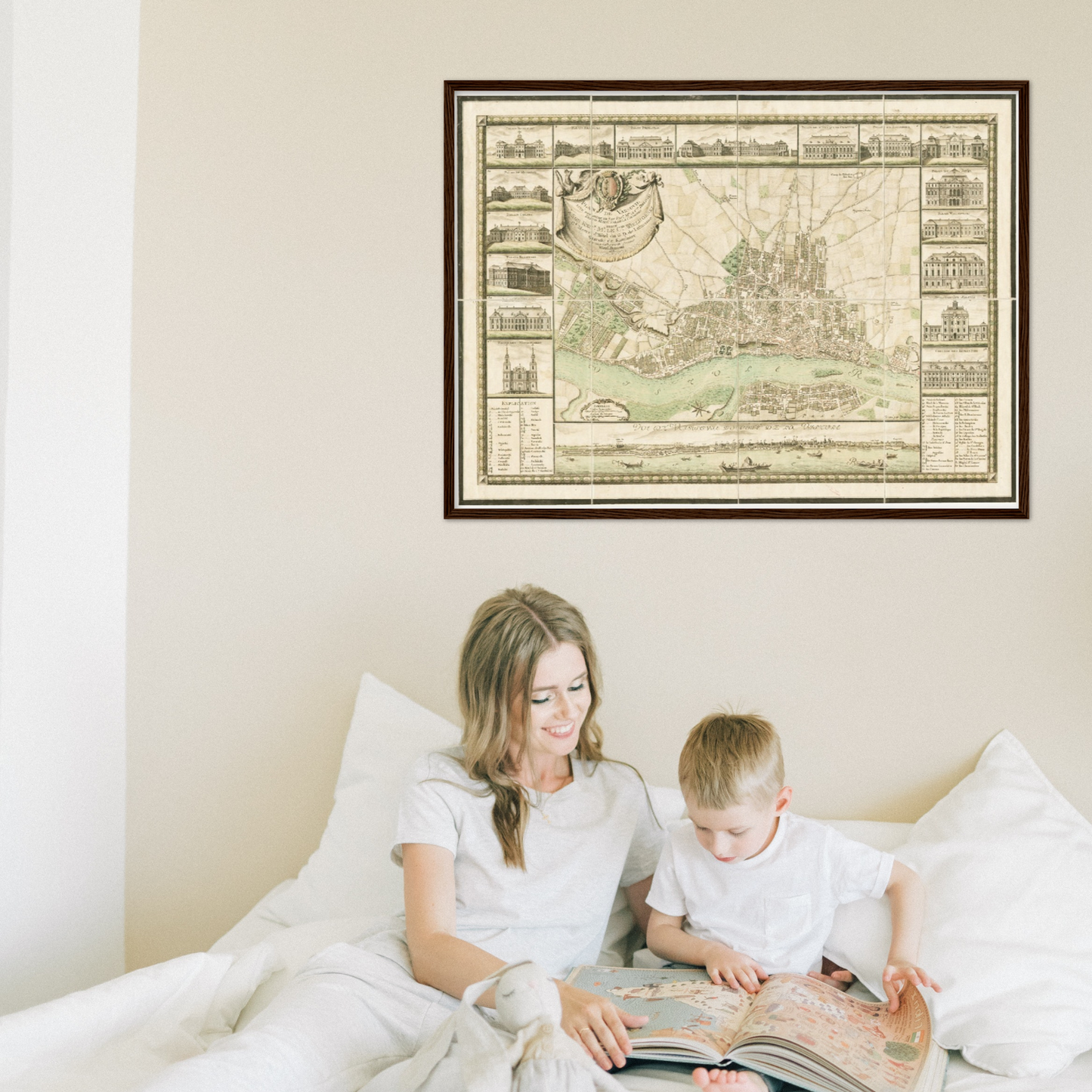 Historical city map  Test product horizontal 3 sizes