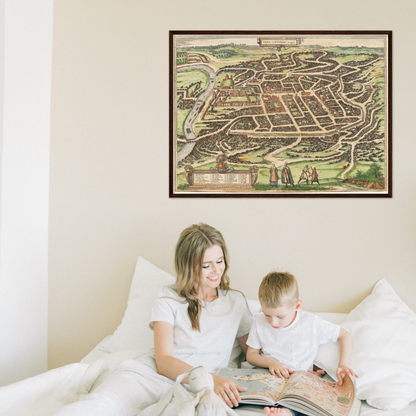 Historical city map  Test product horizontal 3 sizes