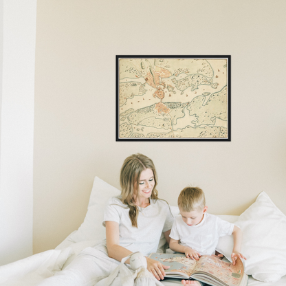 Historical city map  Test product horizontal 3 sizes