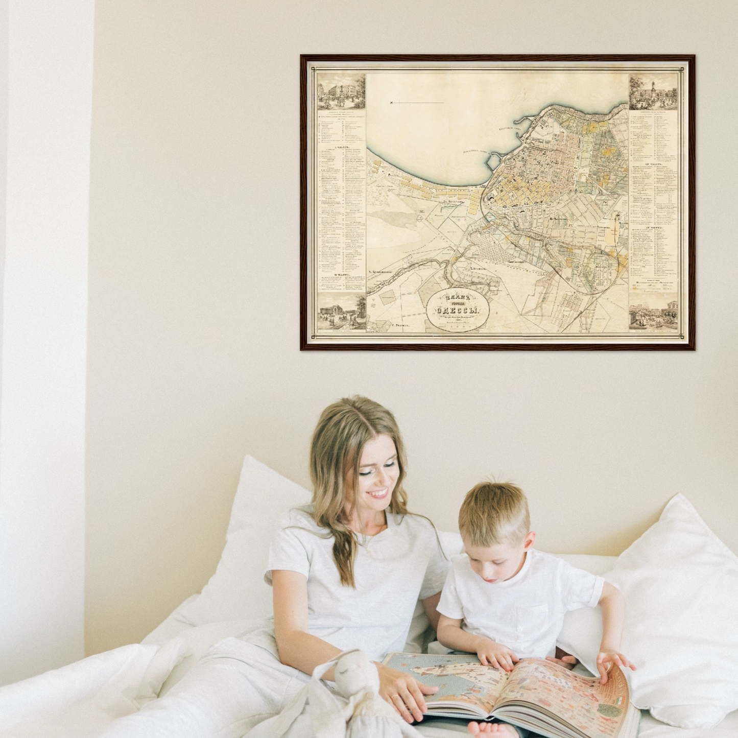 Historischer Stadtplan Odessa um 1864