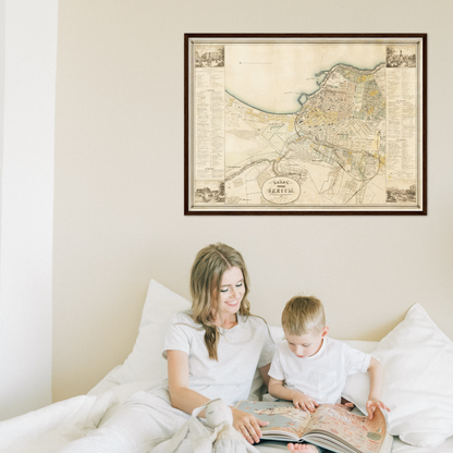 Historischer Stadtplan Odessa um 1864