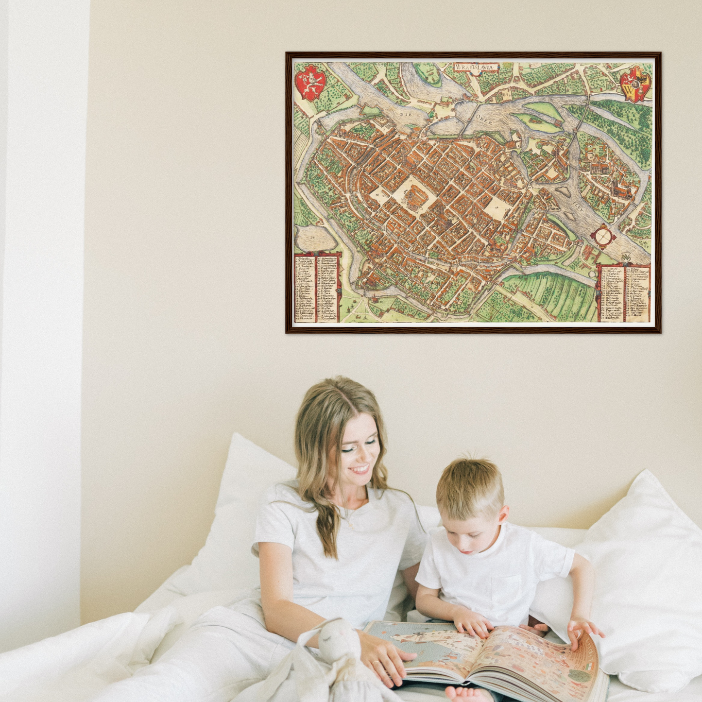 Historical city map  Test product horizontal 3 sizes