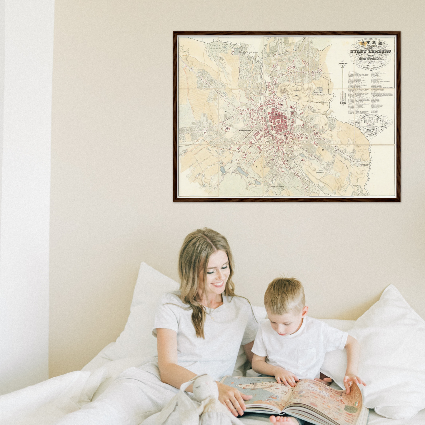 Historical city map  Test product horizontal 3 sizes