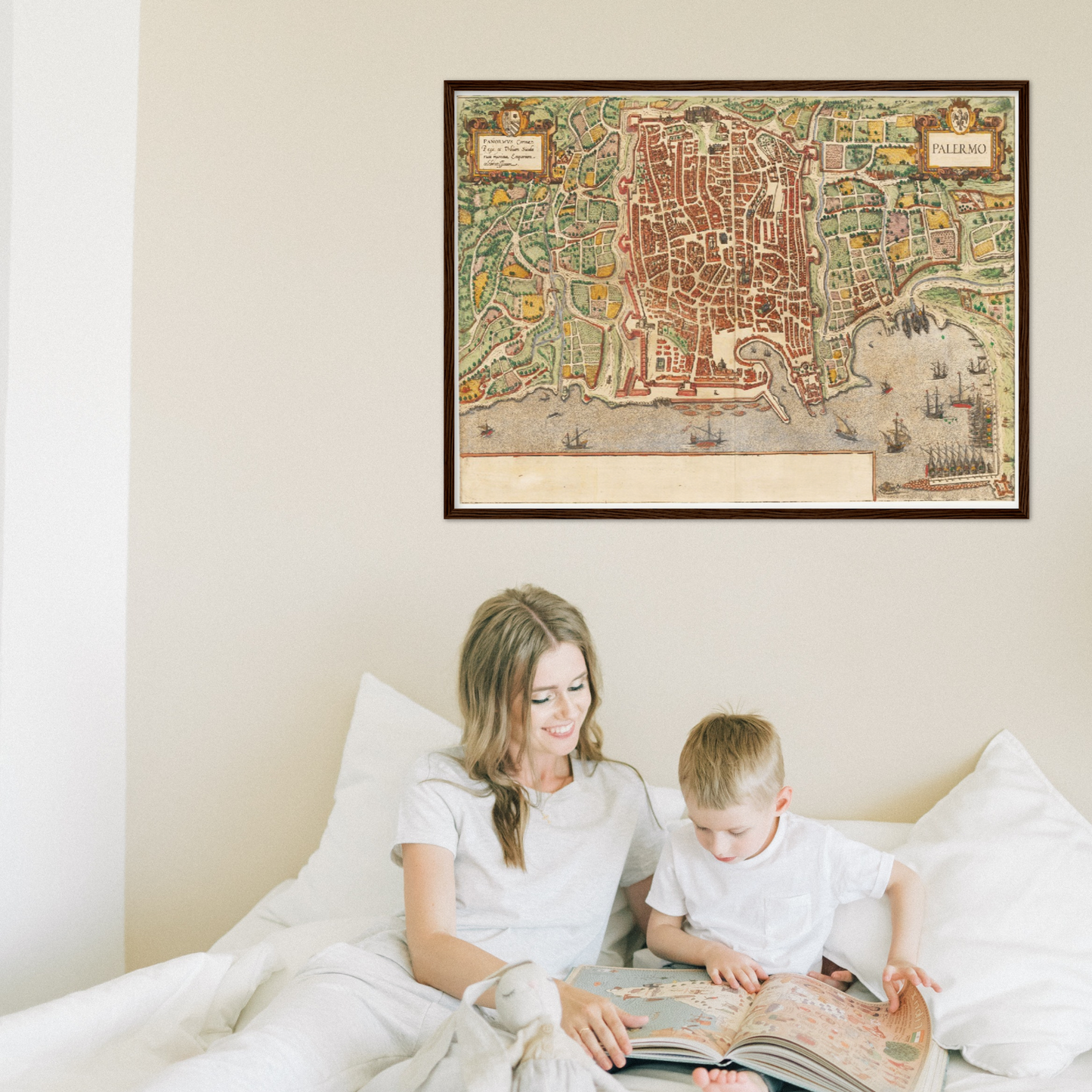 Historischer Stadtplan Palermo um 1592