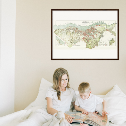 Historical city map  Test product horizontal 3 sizes