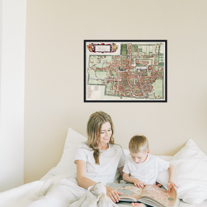 Historical city map  Test product horizontal 3 sizes