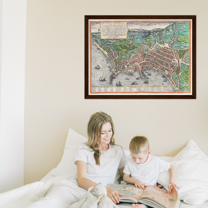 Historical city map  Test product horizontal 3 sizes