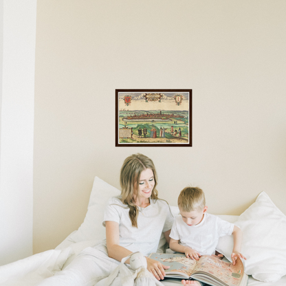 Historical city map  Test product horizontal 3 sizes