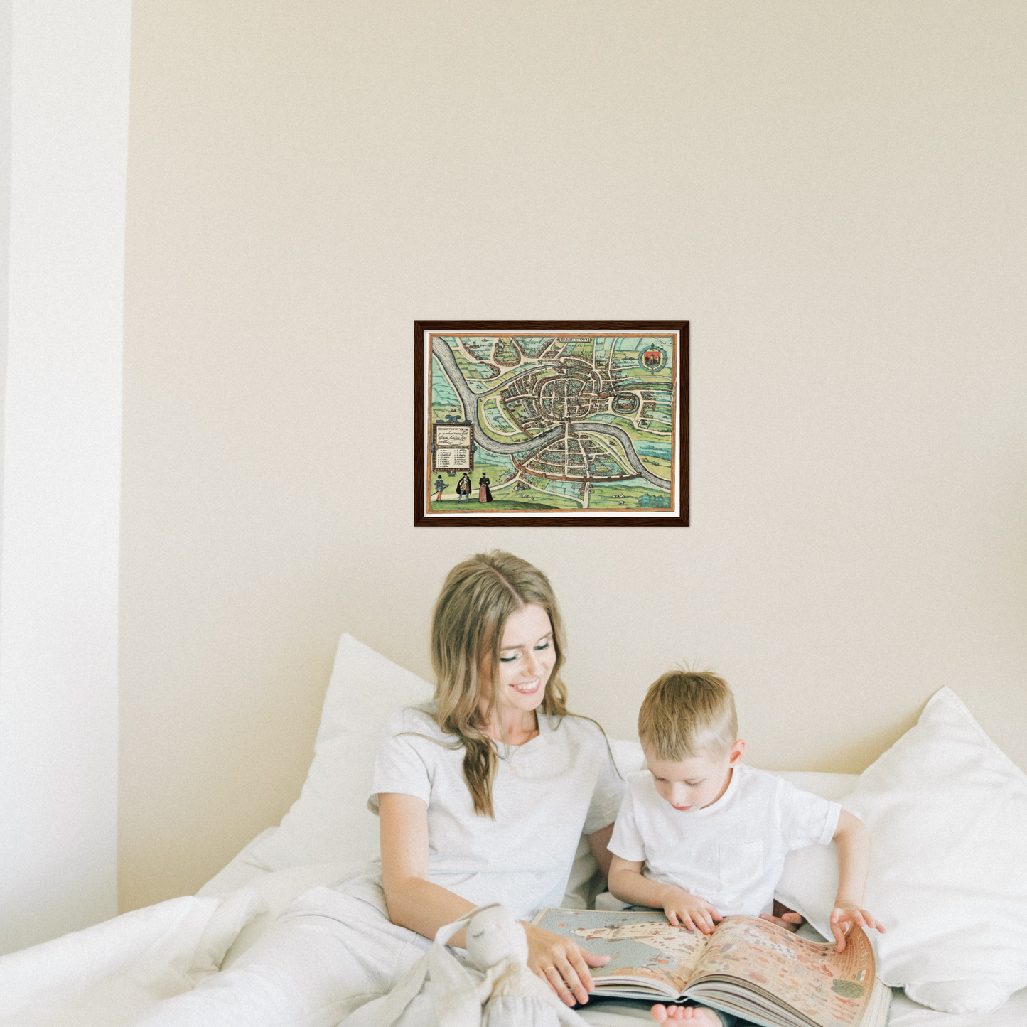 Historical city map  Test product horizontal 3 sizes