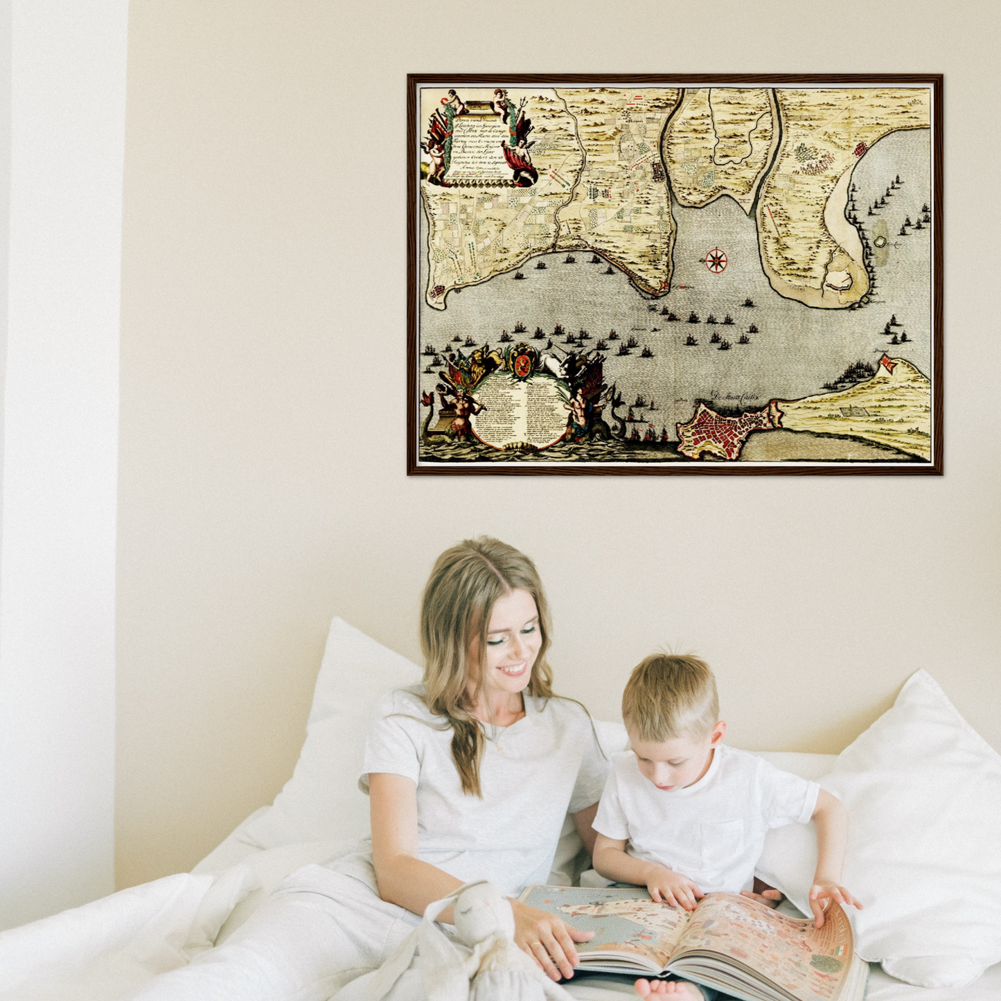 Historischer Stadtplan Cadiz um 1700