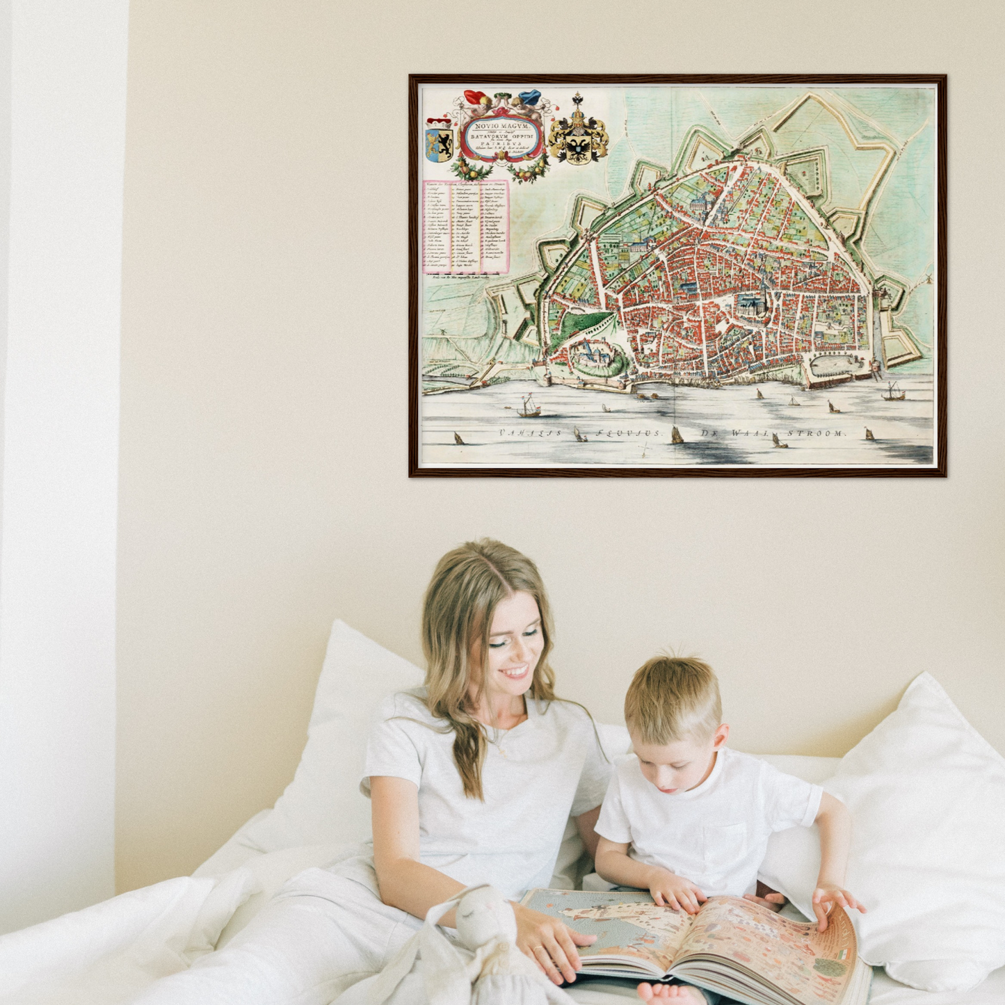 Historischer Stadtplan Nijmegen um 1649