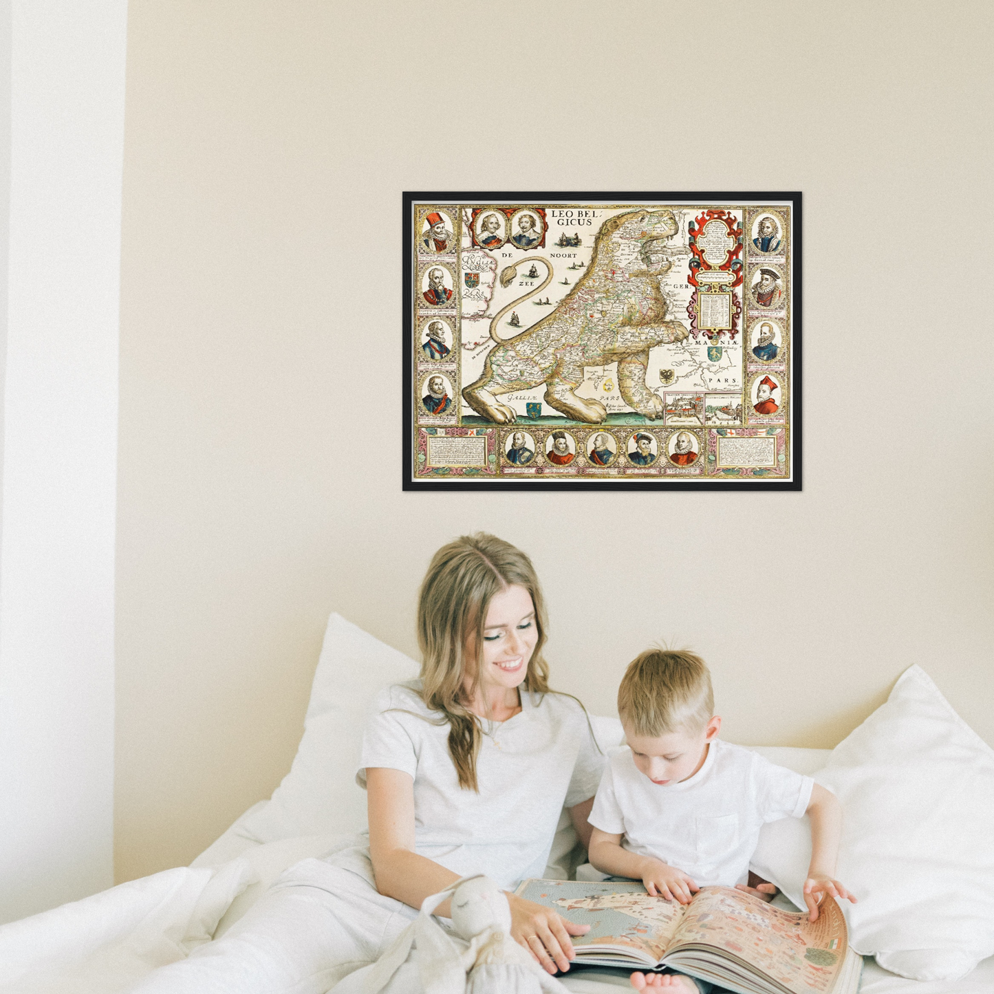 Historical city map  Test product horizontal 3 sizes