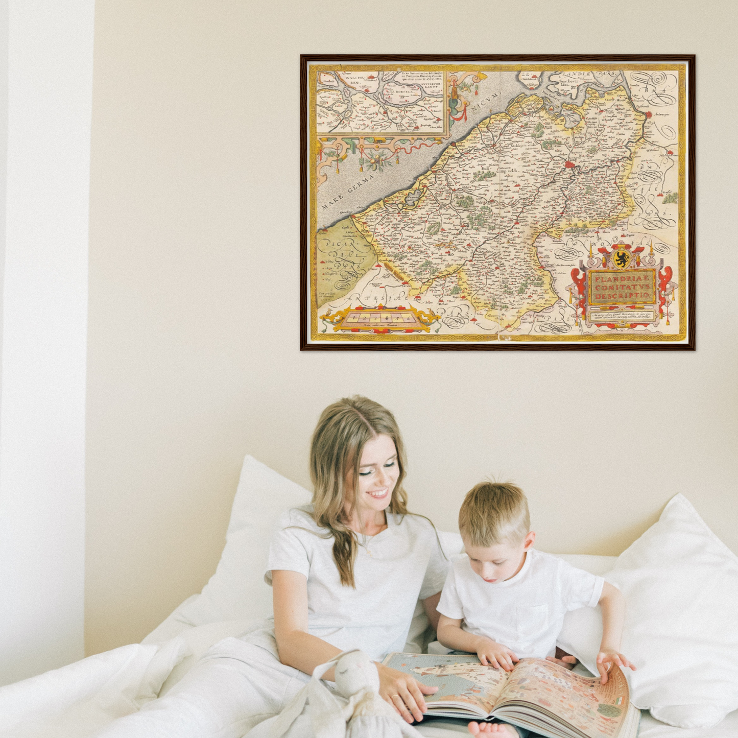 Historical city map  Test product horizontal 3 sizes